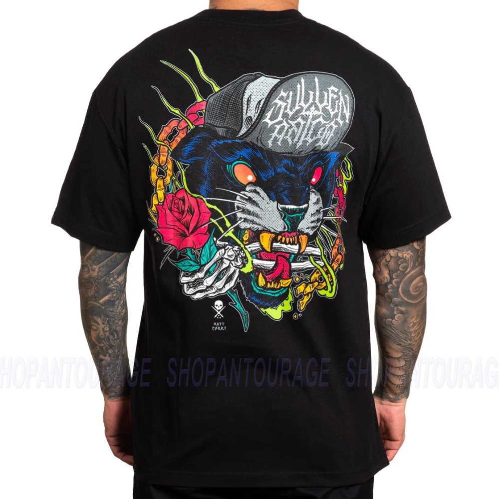 Sullen Art Collective Deathless Panther Standard Fit SCM5004 New Short Sleeve Me